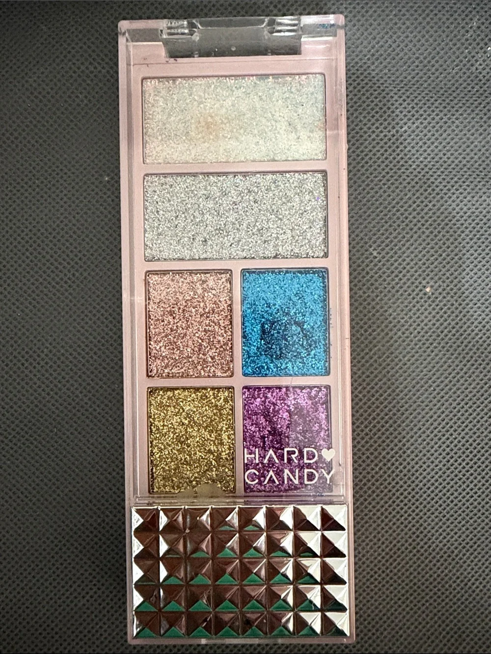 Set of 2 face/ body paint palettes - All Over Glitter & Hard Candy with brushes